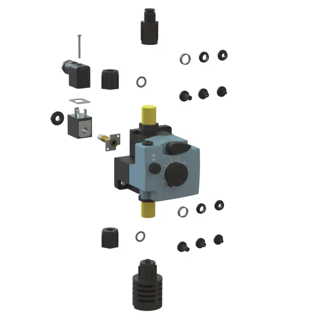 Bomba Neumática: 3 L/h Viton 24 VDC